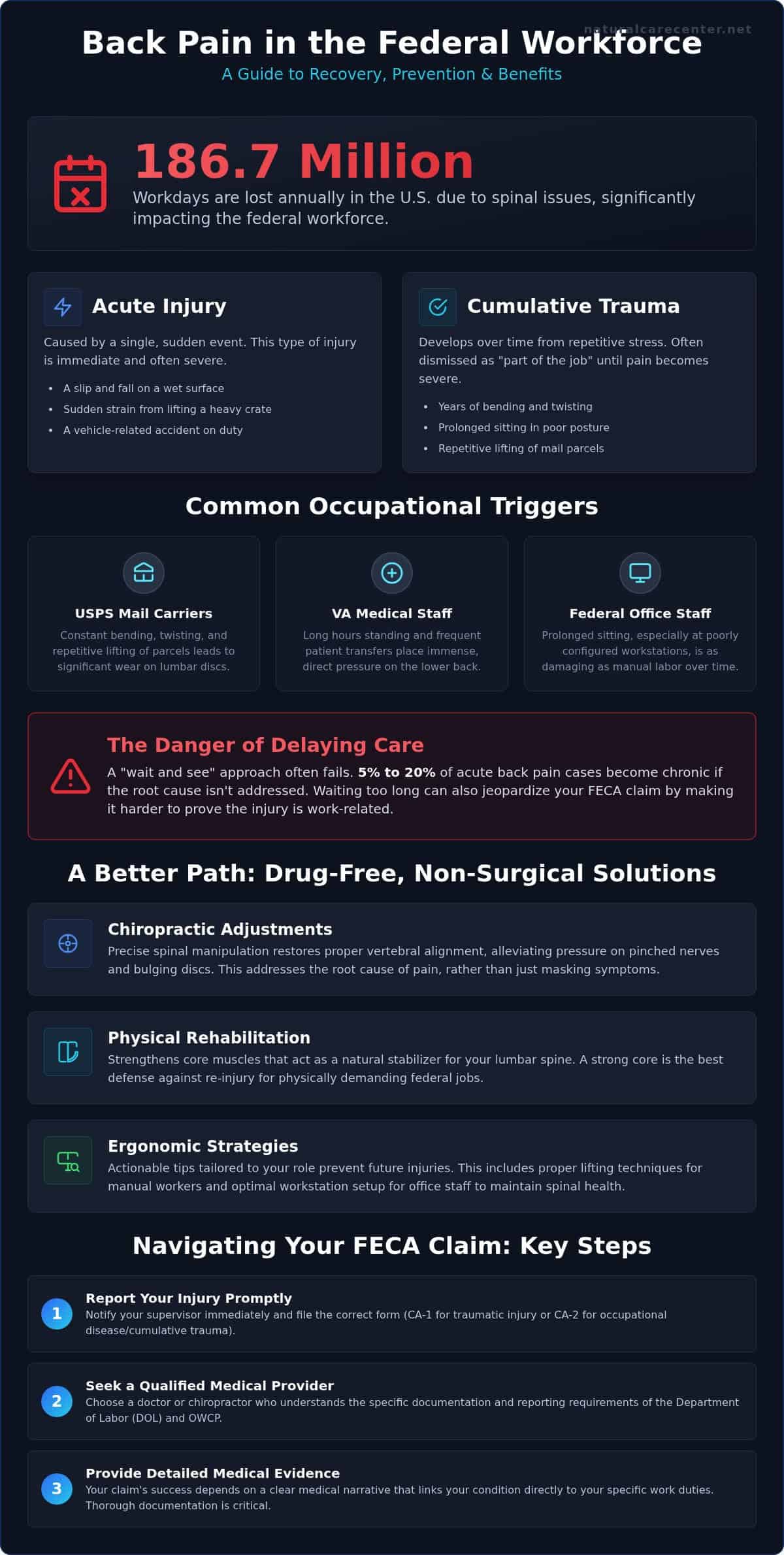 Managing Lower Back Pain as a Federal Employee: The 2026 Comprehensive Guide